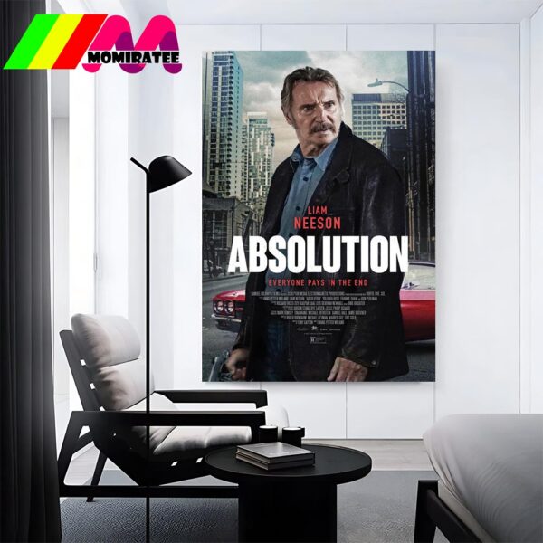 Official Poster Absolution Everyone Pays In The End With Starring Liam Neeson Home Decor Poster Canvas