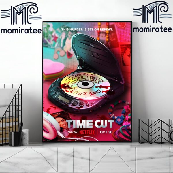 Official Poster Time Cut This Murder Is Set On Repeat Of Netflix Home Decor Poster Canvas