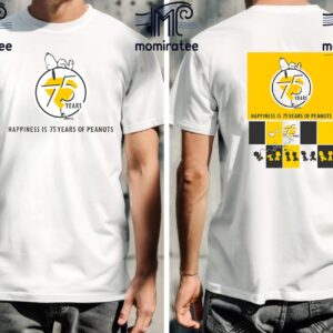 Peanuts 75th Anniversary As A Comic Book On October 2 2025 Happiness Is 75 Years Of Peanuts Two Sides Classic T-Shirt