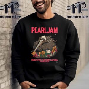 Pearl Jam At The Ohana Festival Dana Point CA September 29th 2024 Merch Poster By Richey Beckett Unisex T-Shirt