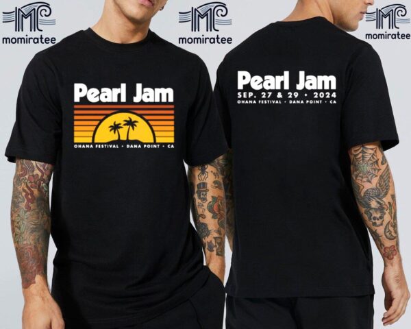 Pearl Jam Castaway Tee At The Ohana Festival Dana Point CA September 29th 2024 Two Sides Classic Music T-Shirt