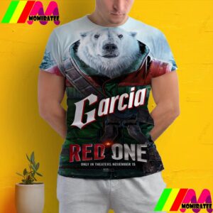 Reinaldo Faberlle Voices Agent Garcia In Red One Movie Official Poster November 15th 2024 All Over Print Shirt