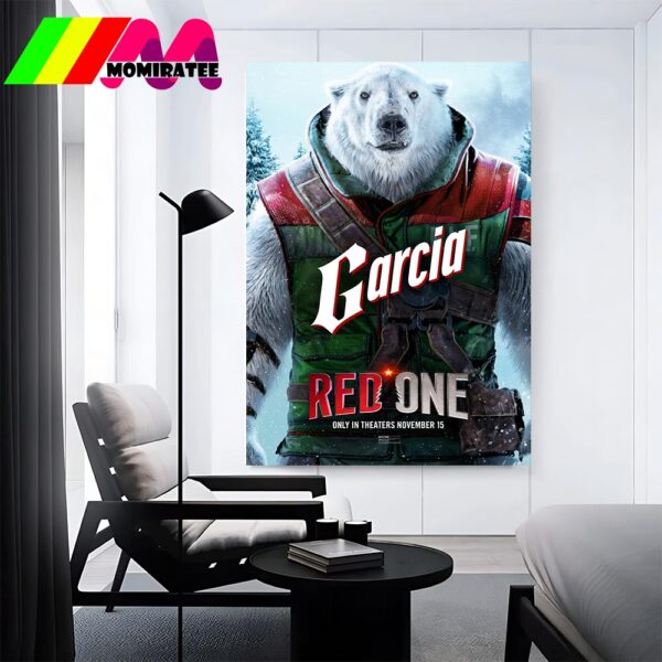 Reinaldo Faberlle Voices Agent Garcia In Red One Movie Official Poster November 15th 2024 Home Decor Poster Canvas