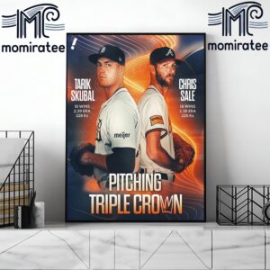 Tarik Skubal And Chris Sale Have Won The Pitching Triple Crown In The Same Season For Just The Second Time In The Last 99 Years Home Decor Poster Canvas