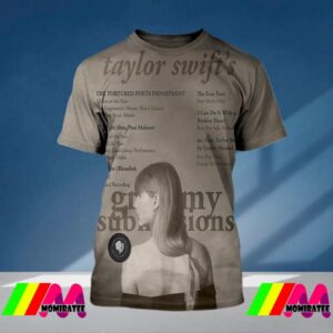 Taylor Swift’s Official Submissions For The 2025 Grammys All Over Print Shirt