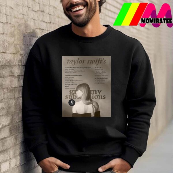 Taylor Swift’s Official Submissions For The 2025 Grammys Unisex T-Shirt