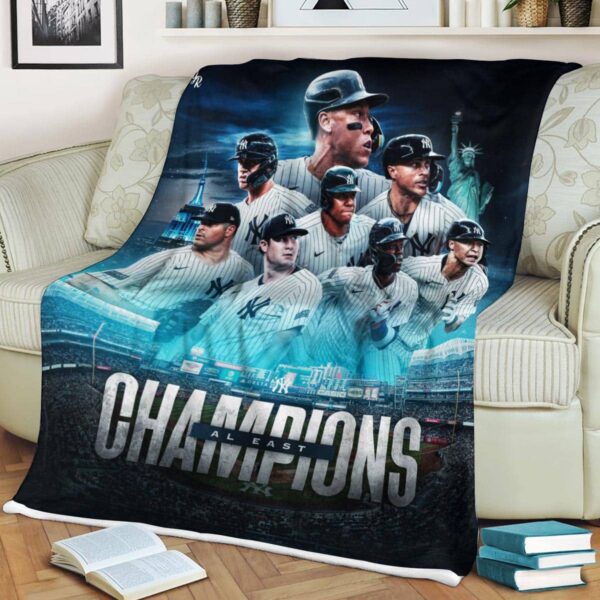 The 2024 MLB AL East Division Champions Are New York Yankees Fleece Blanket