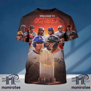 The 2024 MLB Postseason 12 Teams Welcome To October All Over Print Shirt