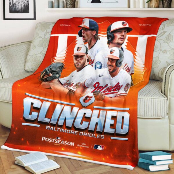 The Baltimore Orioles Clinched Back-To-Back MLB Postseason Berths Fleece Blanket