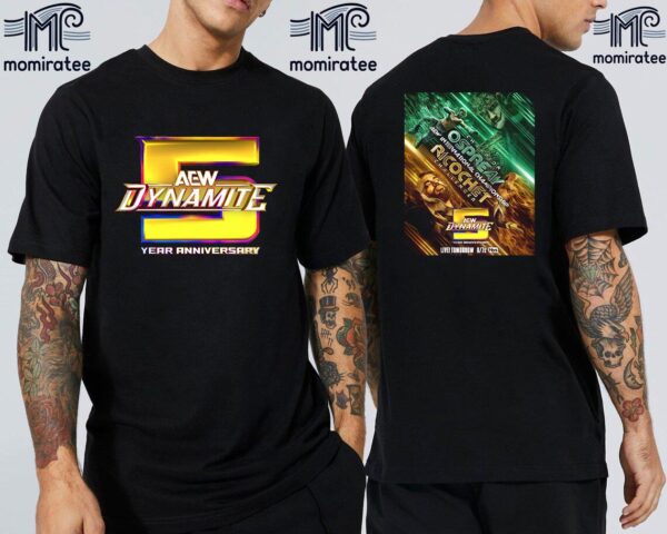 The Champion Will Ospreay Vs The Challenger Ricochet For AEW International Championship At AEW Dynamite 5 Year Anniversary Two Sides Classic T-Shirt