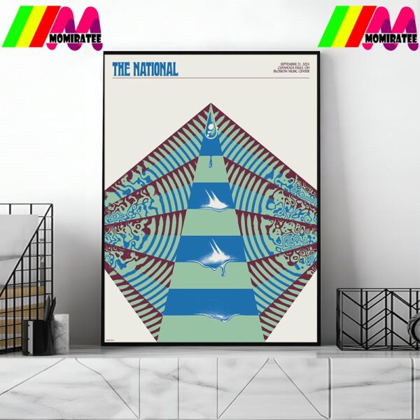 The National The Zen Diagram Tour At Blossom Music Center In Cuyahoga Falls OH September 21th 2024 Home Decor Poster Canvas