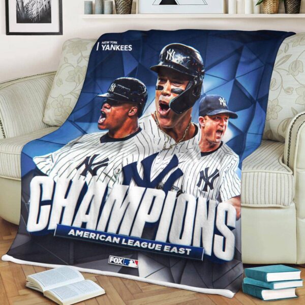 The New York Yankees Have Won The AL East Division For The 21st Time Fleece Blanket