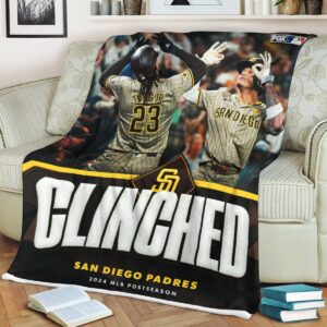 The San Diego Padres Punch Their Ticket To The 2024 MLB Postseason Fleece Blanket