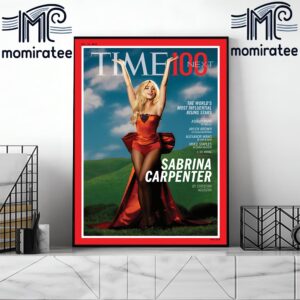 The World’s Most Influential Rising Stars Sabrina Carpenter On Cover TIME 100 Next Home Decor Poster Canvas