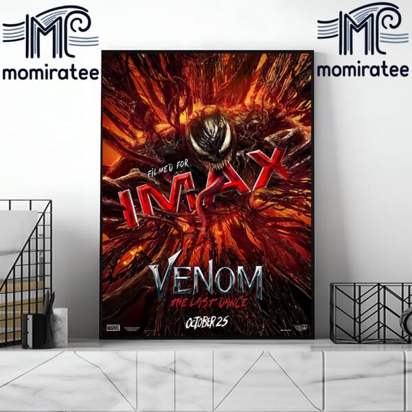 Venom The Last Dance Official Imax Poster October 25th 2024 Home Decor Poster Canvas