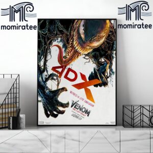 Witness The Epic Conclusion Venom The Last Dance Official 4DX Poster Exclusively In Movie Theatres October 25th 2024 Home Decor Poster Canvas