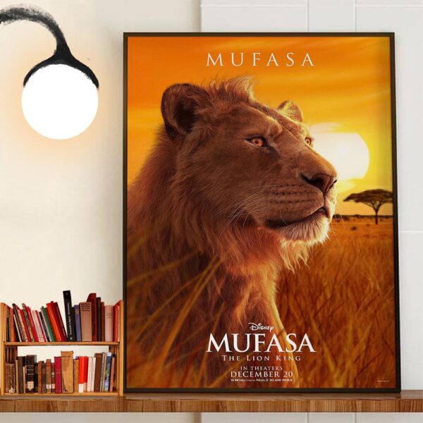 Aaron Pierre As Mufasa In Mufasa The Lion King Of Disney Release December 20th 2024 Home Decor Poster Canvas