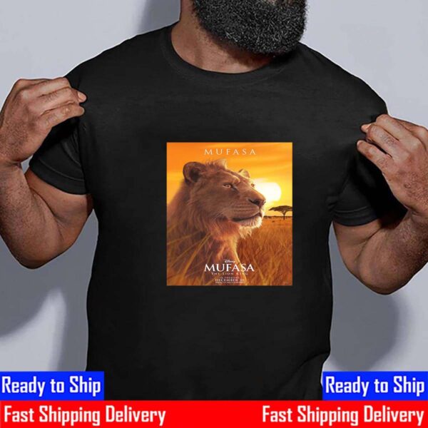 Aaron Pierre As Mufasa In Mufasa The Lion King Of Disney Release December 20th 2024 Unisex T-Shirt