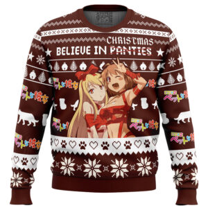 Believe in Christmas The Pet Girl of Sakurasou Gifts For Family Holiday Christmas Ugly Sweater