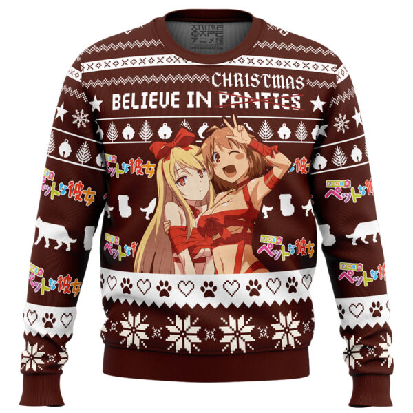 Believe in Christmas The Pet Girl of Sakurasou Gifts For Family Holiday Christmas Ugly Sweater