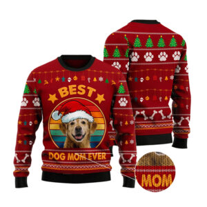 Best Dog Mom Best Holiday Christmas Ugly Sweater Gifts For Family Christmas Gift Sweater