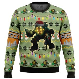 Big Daddy Bioshock Gifts For Family Holiday Christmas Ugly Sweater