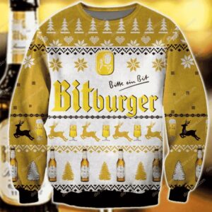 Bitburger Beer Christmas Ugly Sweater