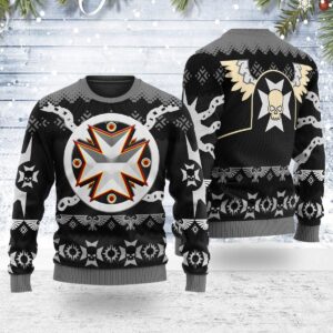 Black Templars Iconic Gifts For Family Holiday Christmas Ugly Sweater