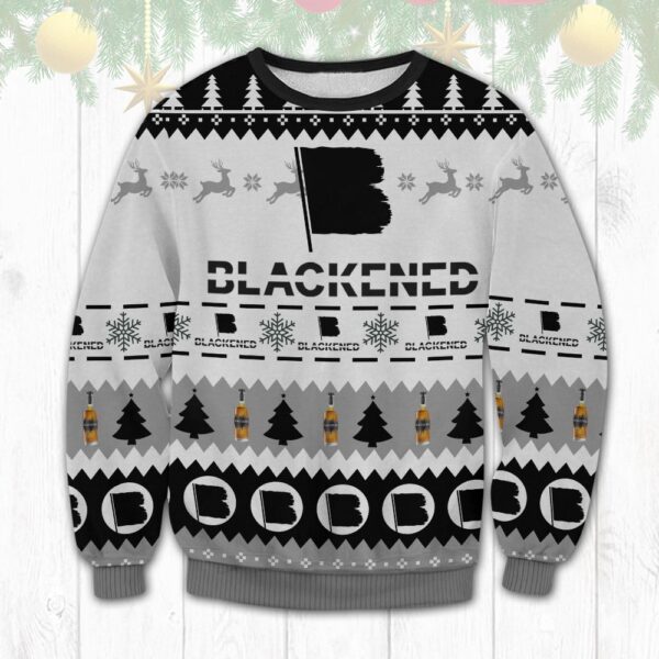 Blackened whiskey Gifts For Family Holiday Christmas Ugly Sweater