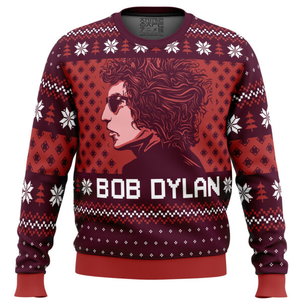 Blood on the Tracks Bob Dylan Gifts For Family Holiday Christmas Ugly Sweater