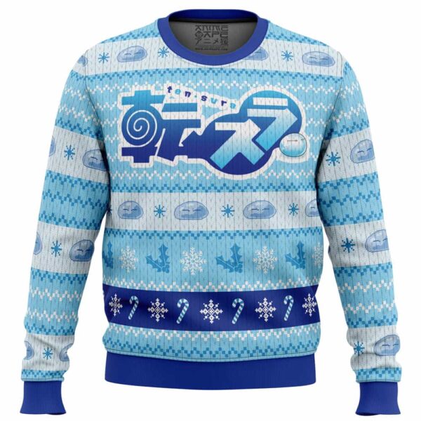 Blue Christmas That time I got reincarnated as a slime Best Gifts For Family For Holiday Christmas Ugly Sweater