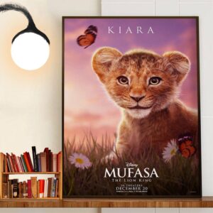 Blue Ivy Carter As Kiara In Mufasa The Lion King Of Disney Release December 20th 2024 Home Decor Poster Canvas