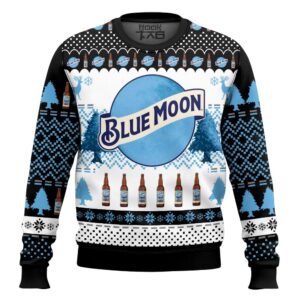 Blue Moon Best Holiday Christmas Ugly Sweater Gifts For Family