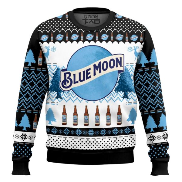 Blue Moon Best Holiday Christmas Ugly Sweater Gifts For Family