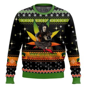 Bob Marley 420 Three Little Birds Christmas Best Holiday Christmas Ugly Sweater Gifts For Family