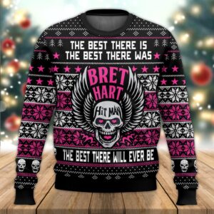 Brett Hart Hitman Best Holiday Christmas Ugly Sweater Gifts For Family