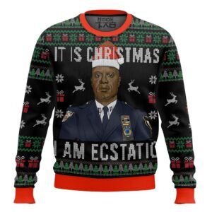 Brooklyn 99 Captain Holt It Is Christmas Best Holiday Christmas Ugly Sweater Gifts For Family