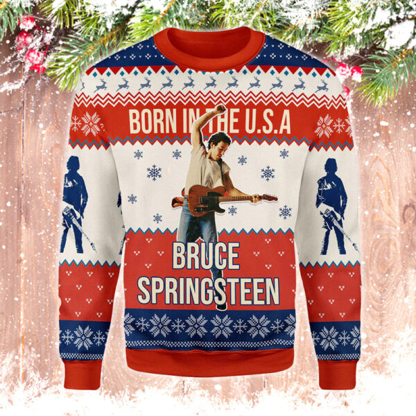 Bruce Springsteen Best Holiday Christmas Ugly Sweater Gifts For Family