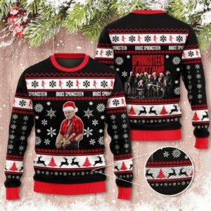 Bruce Springsteen E Street Band Christmas Best Holiday Christmas Ugly Sweater Gifts For Family