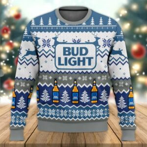 Bud Light Gifts For Family Holiday Christmas Ugly Sweater