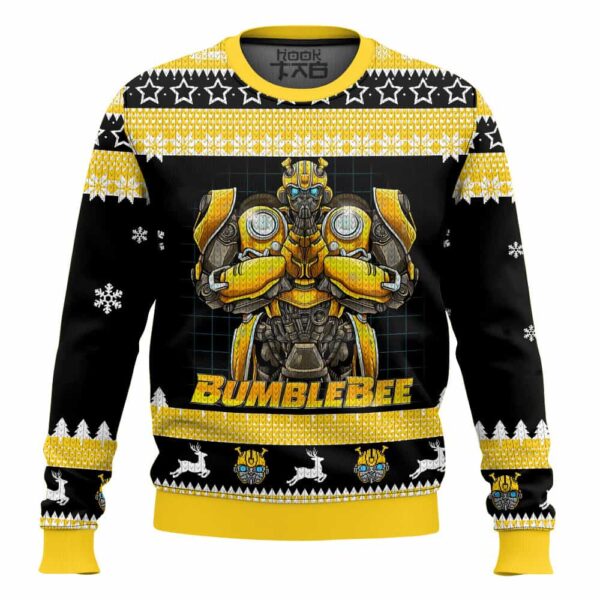 Bumblebee -Transformers Best Holiday Christmas Ugly Sweater Gifts For Family