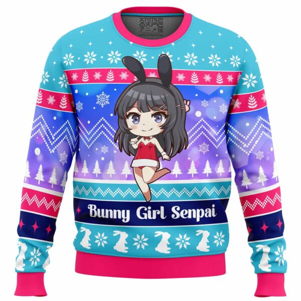 Bunny Girl Senpai Rascal Does Not Dream of Bunny Girl Senpai Gifts For Family Holiday Christmas Ugly Sweater