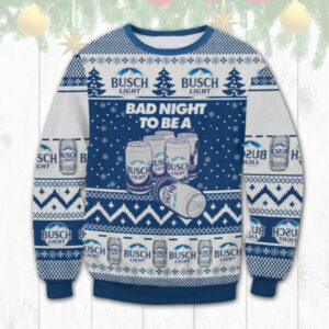 Busch Light Bad Night To Be A Busch Light 6 Pack Best Holiday Christmas Ugly Sweater Gifts For Family