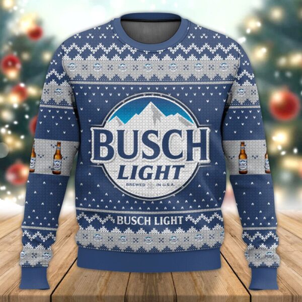 Busch Light Best Holiday Christmas Ugly Sweater Gifts For Family