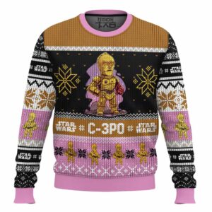 C-3PO Star Wars Best Holiday Christmas Ugly Sweater Gifts For Family