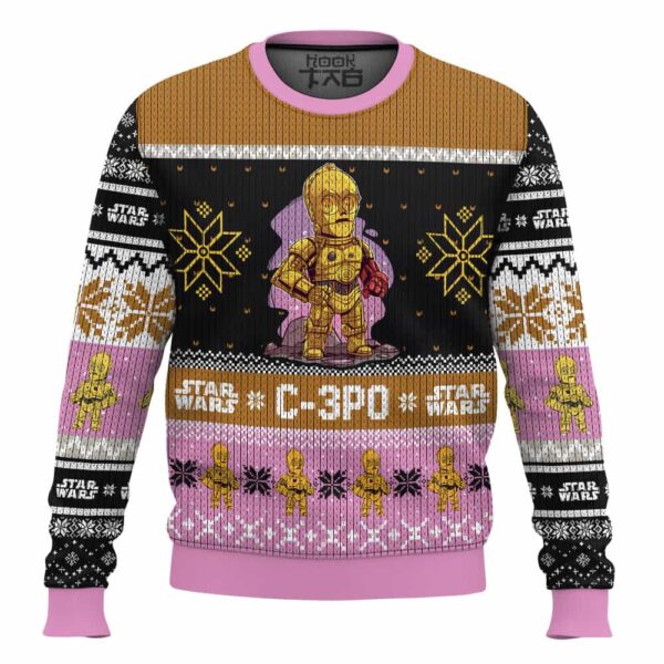 C-3PO Star Wars Best Holiday Christmas Ugly Sweater Gifts For Family