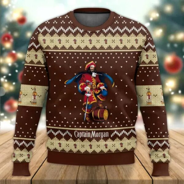 Captain Morgan Gifts For Family Holiday Christmas Ugly Sweater Christmas Gift