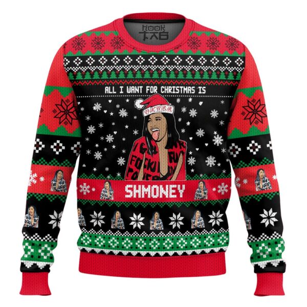 Cardi B Christmas Best Holiday Christmas Ugly Sweater Gifts For Family