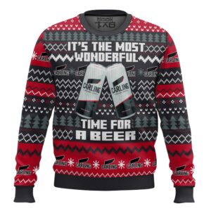 Carling UK Beer Best Holiday Christmas Ugly Sweater Gifts For Family