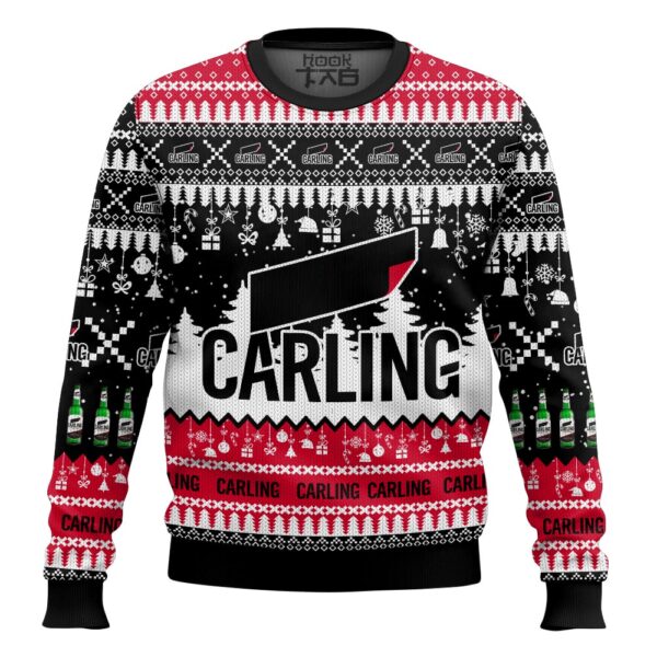 Carling United Kingdom Beer Best Holiday Christmas Ugly Sweater Gifts For Family